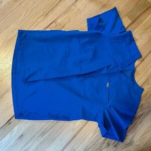 Men’s Figs 3 pocket Royal Blue Scrub Top